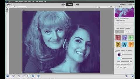 Duotone Effect Guided Edit in Photoshop Elements 2021