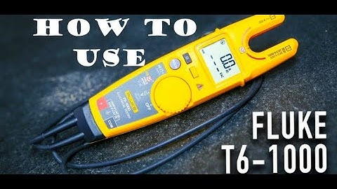 How To Use Fluke T6-1000 Electrical Tester With FieldSense