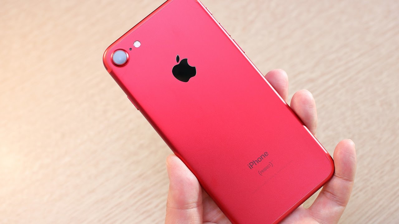 아이폰7 프로덕트 레드 개봉기 apple iphone7 product red - YouTube