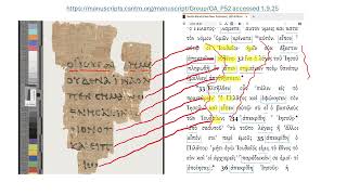 Biblical Studies Today Wesley Huff Gives Joe Rogan Facsimile Copy of P52