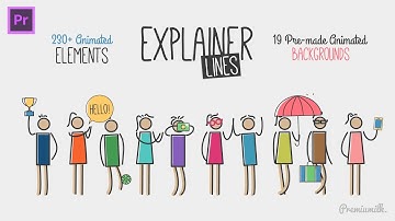 Explainer Lines Essential Graphics Mogrt (Premiere Pro)