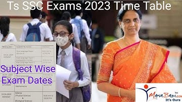 Day wise Ts 10th class Exams Time Table 2023| పదవ తరగతి పరీక్షల టైం టేబుల్ ఇదే