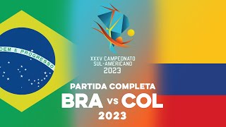 Brasil x Colômbia  -  Partida Completa  |  Sul-Americano de Vôlei Masculino 2023