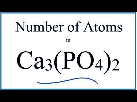 וִידֵאוֹ: כמה אטומים יש בסידן דימימן פוספט?