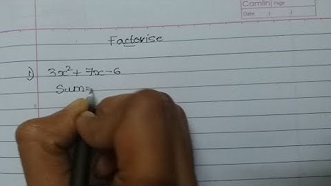 Factorise 3x²+7x-6