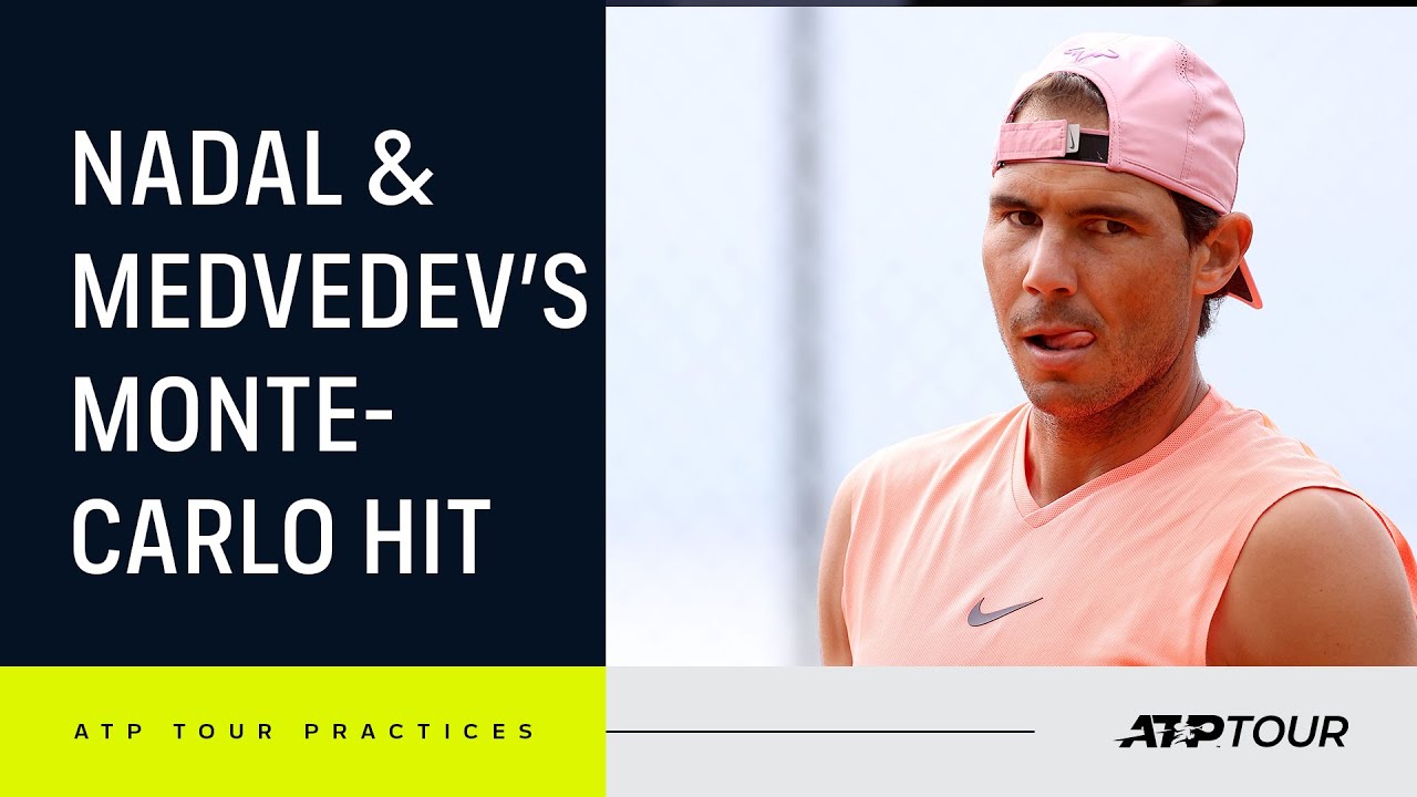 INTENSE Nadal & Medvedev Practice Points In Monte-Carlo