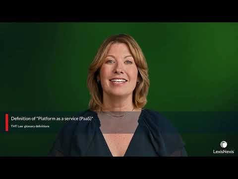 "Platform as a service (PaaS)" - Legal Definition