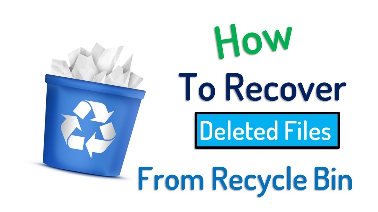 How To Recover or Restore Deleted Files From Recycle Bin - YouTube