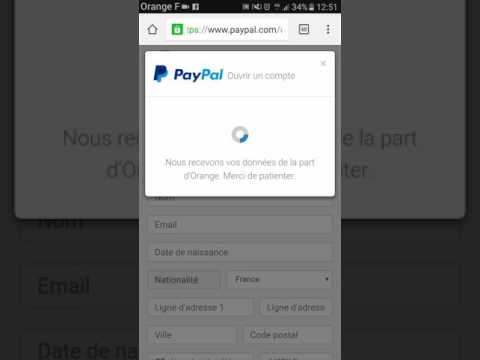 PayPal Form Filling with Orange France