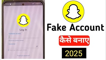 Fake Snapchat id kaise banaye || fake Snapchat Account Kaise Banaye | Fake I