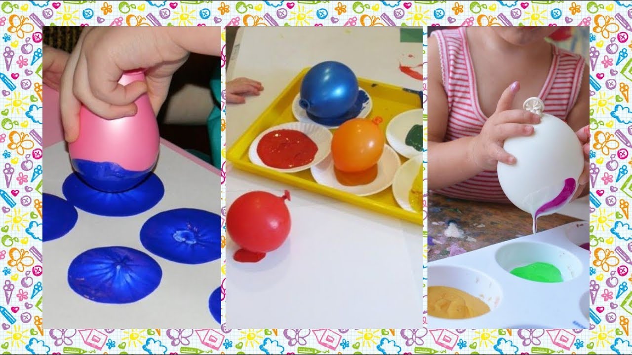Water Balloon Painting Art Activities For Kids easy and fun ideas craft for kids YouTube