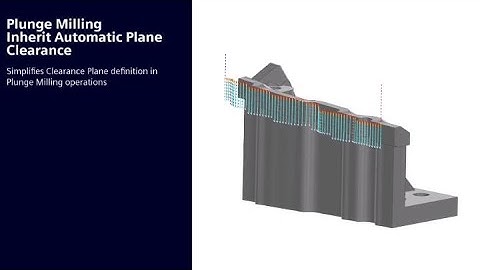 Plunge Milling - Inherit Automatic Plane Clearance in NX CAM