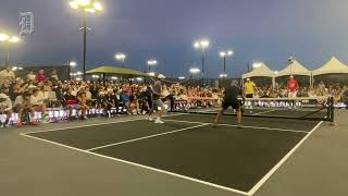 Dirk Nowitzki and John Isner take on Scottie Scheffler and Jordan Spieth in celeb pickleball match