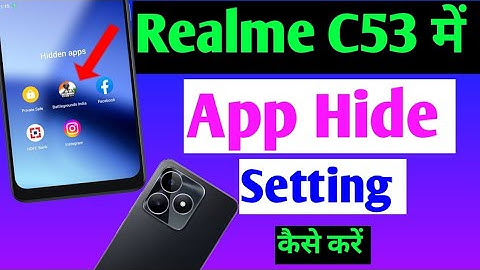 realme c53 app hide setting | realme c53 me app hide kaise kare | realme c53 hidden apps.