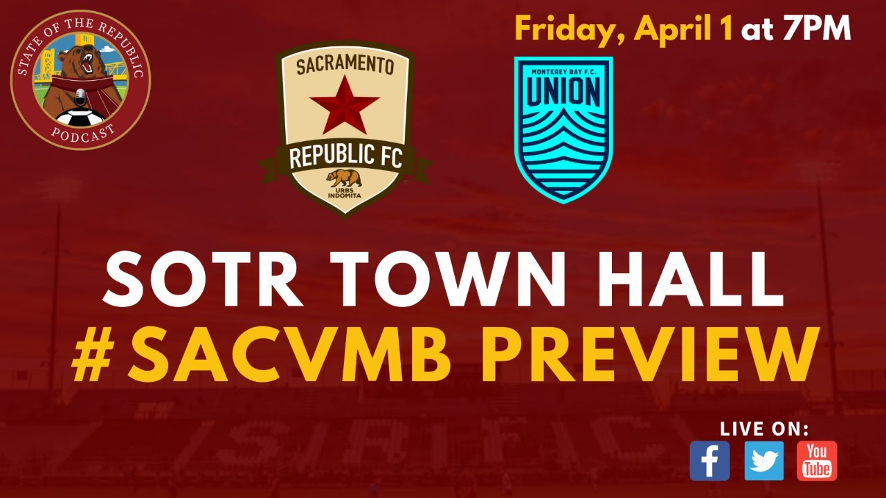#SACvMB Preview TOWN HALL LIVE Show - 1st Season Game vs Monterey! #SacRepublic #SACvMB Preview TOWN HALL LIVE Show - 1st Season Game vs Monterey! #SacRepublic