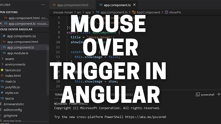 The Mouseover Hover Event in Angular - Mouseover and Mouseout Event Angular Tutorial