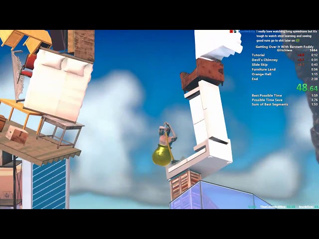 Getting Over It Finished In Under 2 Minutes (Speedrun) 