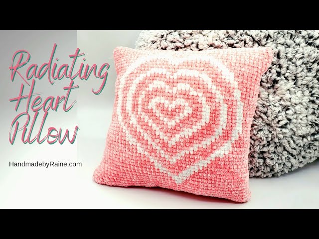 Crochet Heart Pillow  Lone Star Mercantile