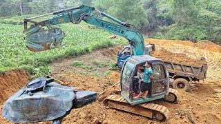 Full video: The journey the girl Learn to drive an excavator, car.
