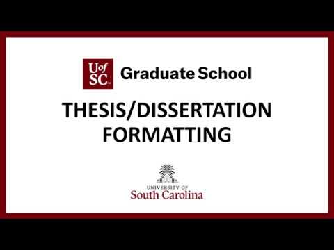csu dissertation formatting