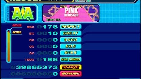DDR 5thMIX - PINK DINOSAUR (Maniac, 7) AA FC (no bar)