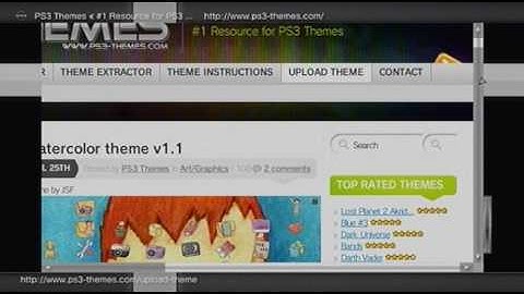 Custom PS3 Themes Tutorial (No Computer Needed)