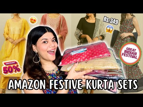 Amazon Festive Kurta Sets for Navratri & Durga Pooja 😍 *HUGE* Sale 50-80% off