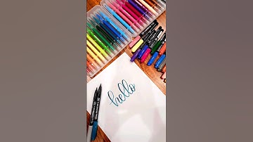 How to write "Hello" in calligraphy #shorts #trending