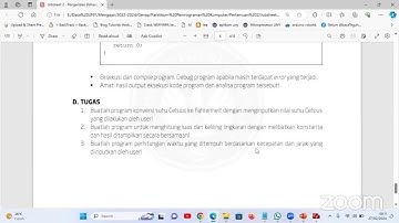 Pertemuan ke 3 Pemrograman Komputer