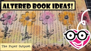 ALTERED BOOK IDEA! The Paper Outpost! EASY TECHNIQUES For Beginners! Net Worth