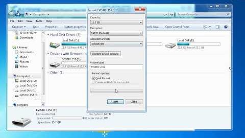 L157 How to Format Device on WIN Computer