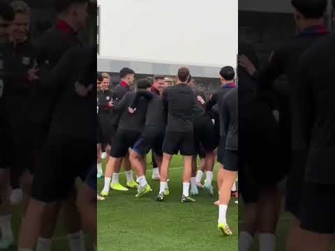 🤭اللي منتظر لامين يامال بعيد ميلاده 🤭😂 what waiting lamine yamal in birthday Barcelona training