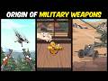 Origin of military weapons