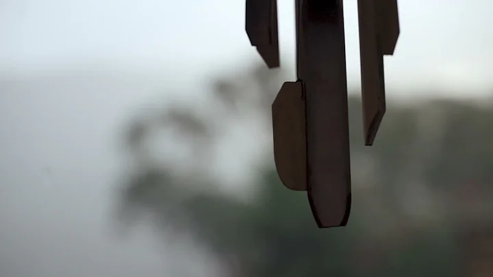 Peaceful Bamboo Wind Chimes and Rain