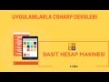 Uygulamalarla C# Dersleri-Basit Hesap Makinesi | 2.Ders