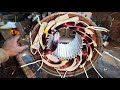 2 hp TECO make electric motor winding l alternators works l electric motor l three phase motors l