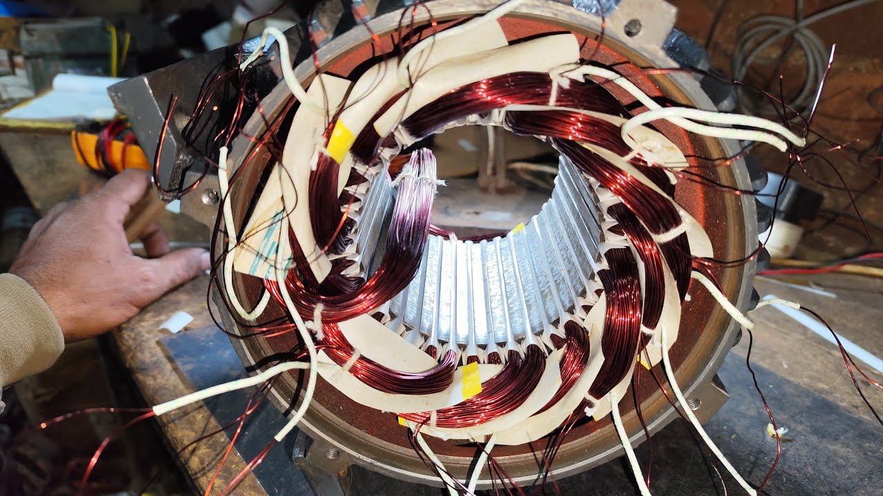 2 hp TECO make electric motor winding l alternators works l electric motor l three phase motors l