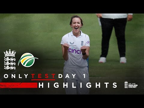 Cross Stars With 4 Wickets! | Highlights | England v South Africa - Day 1 | LV= Insurance Test 2022