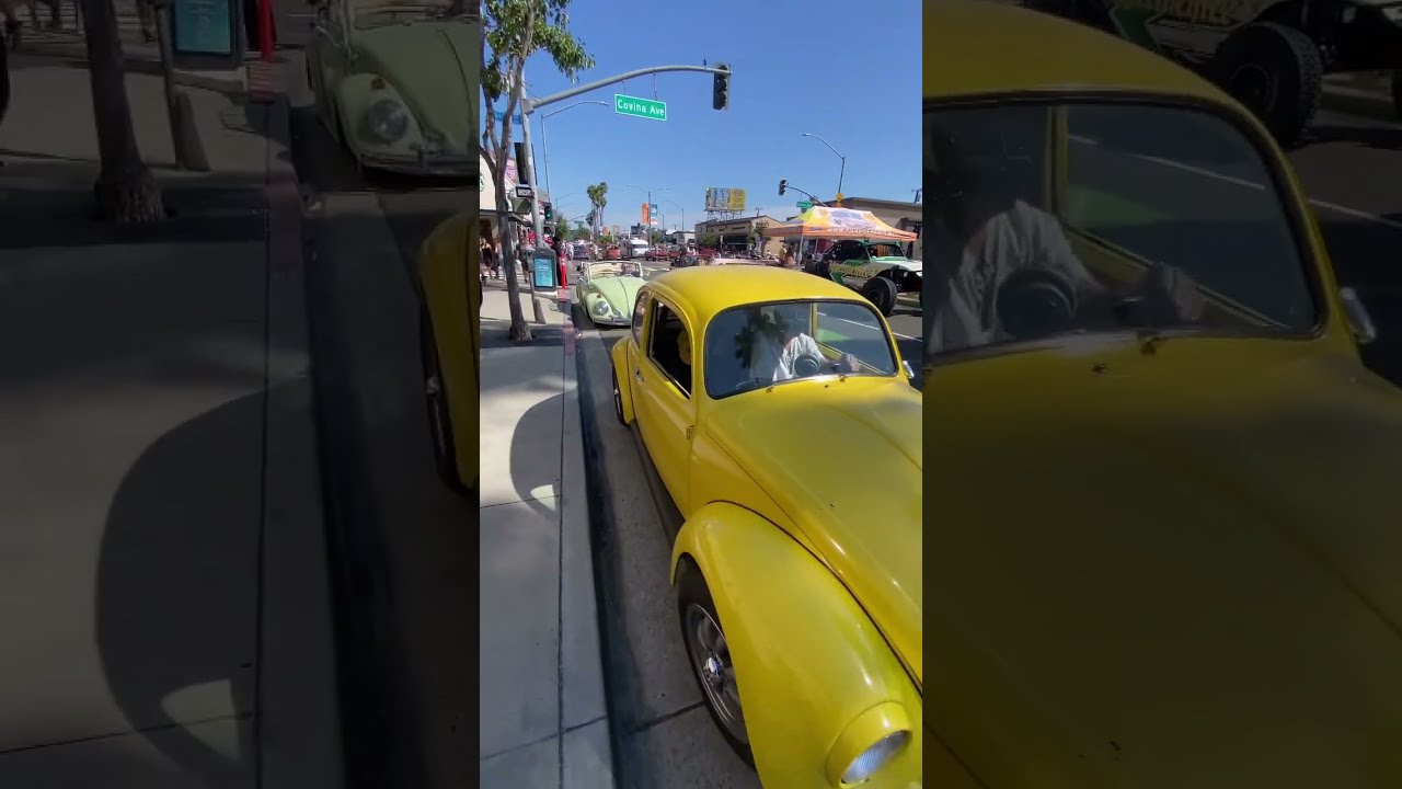 LISTEN TO THESE VW AIR COOLED MONSTERS TURBO 181 CAL BUG ROLL Belmont Shore LBZ 9 23 Pctv Vw
