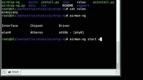 Airdrop deauth on linux bt4