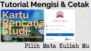 Cara mengisi dan mencetak KRS Mahasiswa Baru di SIAKAD screenshot 5