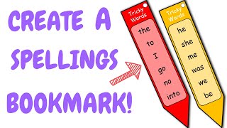 How To Create Spelling Bookmarks In Powerpoint