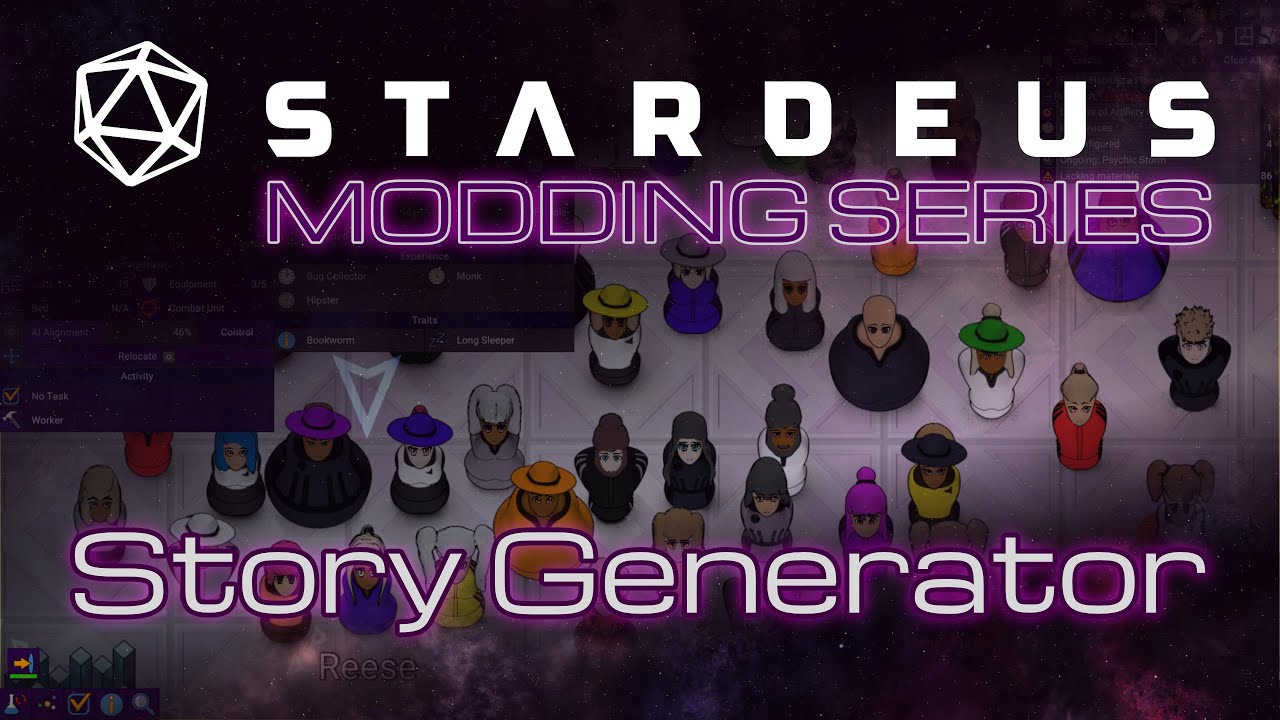 Stardeus Modding: Creating a Story Generator