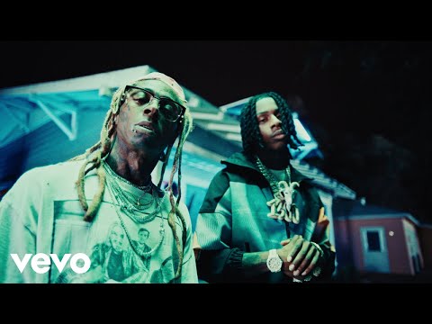 Screen shot of Polo G and Lil Wayne Gang Gang music video