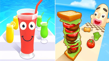 Juice Run Vs Sandwich Runner Gameplay Walkthrough Update (vs Part 43)