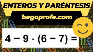 ❌ Operaciones COMBINADAS con Números ENTEROS y PARÉNTESIS