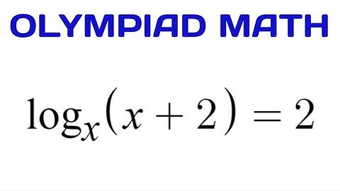 Olympiad Math Problem From 2015 | How To Solve Logarithm