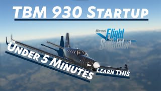 Easy TBM 930 Startup Tutorial | MSFS