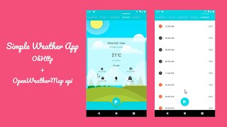 Simple Weather App | OkHttp + OpenWeatherMap Api | Inspiration/Idea screenshot 2