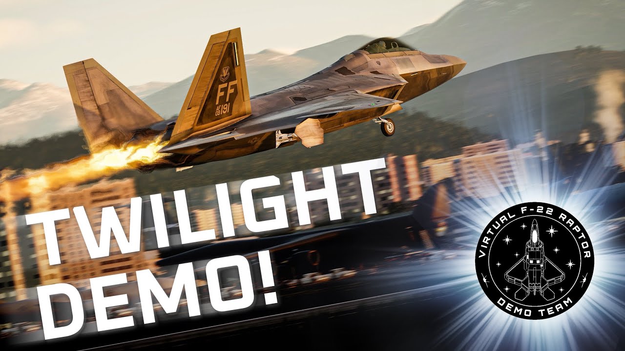 [4K] TWILIGHT Virtual Raptor Demo - Virtual Airshow London 2024 - YouTube